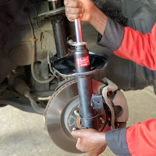 Shock absorber fitment