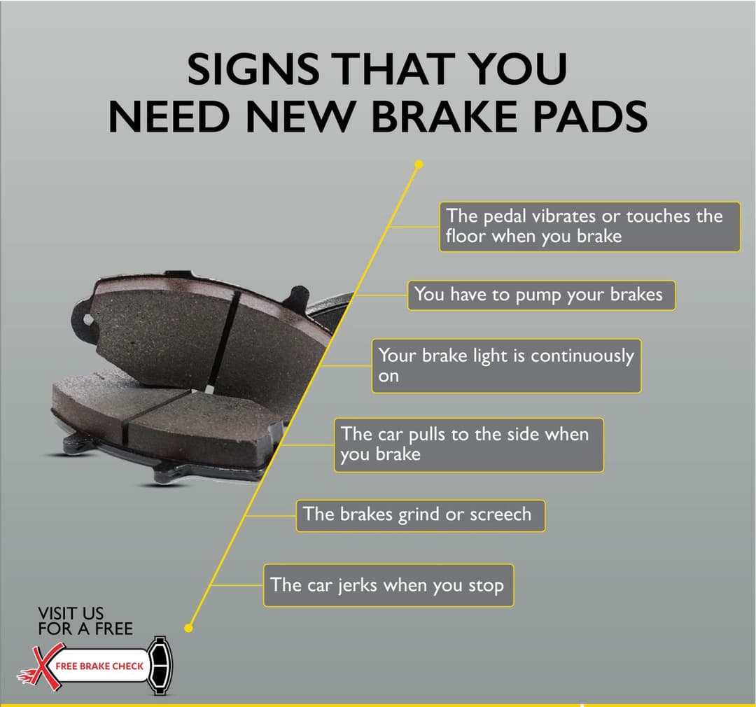 signs that you need new brake pads