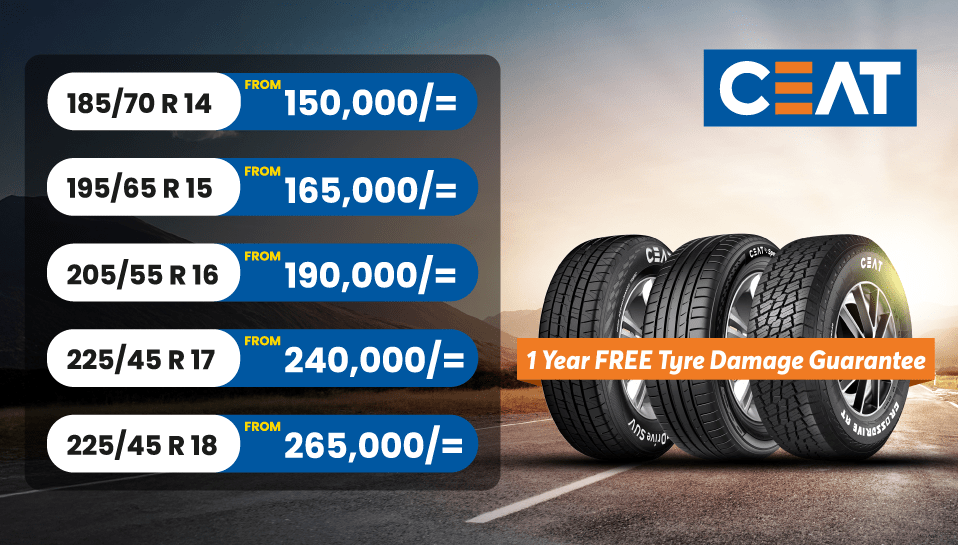 CEAT Tyres offer at autoXpress Tanzania